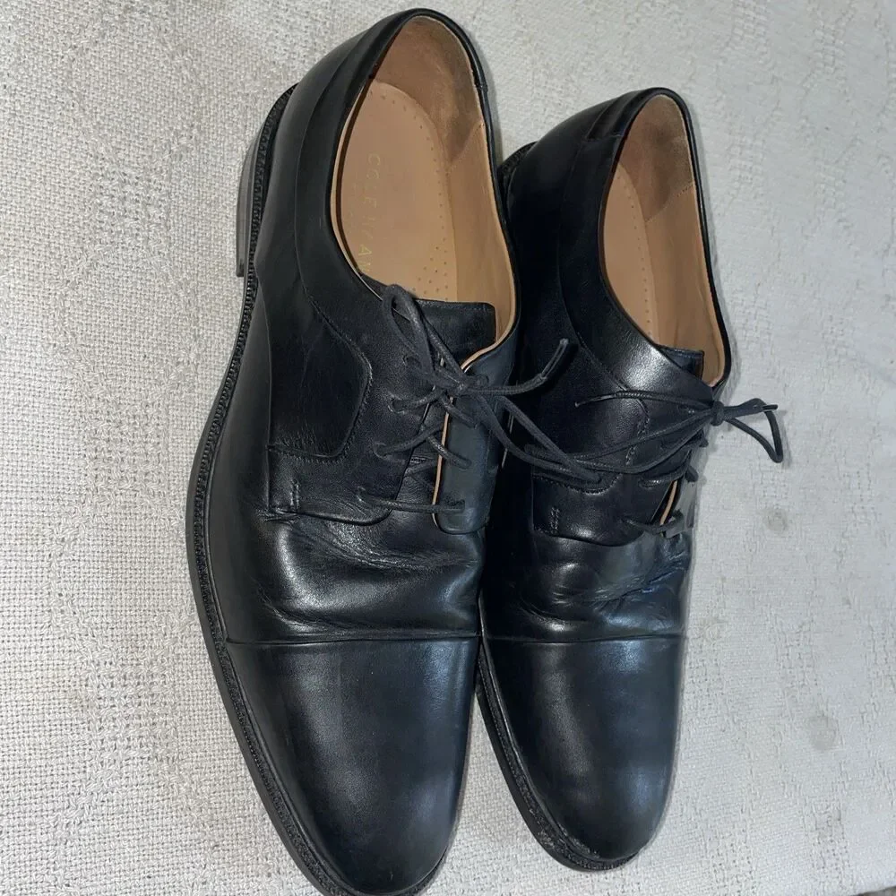 Cole Haan Grand O’s Men’s Dress Shoes Size 11.5 M Black Leather Business Formal